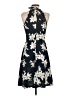 Unbranded 100% Polyester Floral Black Cocktail Dress Size XS (estimated) - photo 2