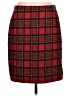 Talbots Plaid Red Casual Skirt Size 8 - photo 1