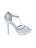 Dream Pairs Metallic Silver Gray Sandals Size 10 - photo 1
