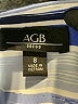 AGB Stripes Blue Casual Dress Size 8 - photo 7