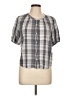 Universal Thread Gray Short Sleeve Blouse Size L (estimated) - photo 1