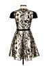 Hunter Dixon Metallic Silver Cocktail Dress Size 0 (petite) - photo 2