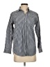 Short Story Checkered-gingham Gray Long Sleeve Button-Down Shirt Size S - photo 1
