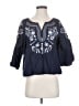 Unbranded Blue 3/4 Sleeve Blouse Size S (estimated) - photo 1