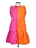 THML Color Block Orange Casual Dress Size XS - photo 1