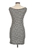 Unbranded 100% Polyester Stripes Gray Casual Dress Size M - photo 2