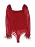 Lulus 100% Polyester Red Bodysuit Size XS - photo 2