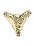 Beach Joy Animal Print Gold Swimsuit Bottoms Size M - photo 1