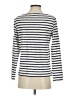 J.Crew 100% Cotton Stripes Ivory Silver Long Sleeve Top Size S - photo 2