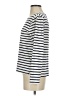 J.Crew 100% Cotton Stripes Ivory Silver Long Sleeve Top Size S - photo 5