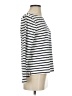 J.Crew 100% Cotton Stripes Ivory Silver Long Sleeve Top Size S - photo 4