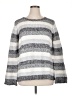 Kensie Stripes Silver Pullover Sweater Size XL - photo 1