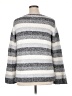 Kensie Stripes Silver Pullover Sweater Size XL - photo 2
