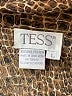 Tess 100% Polyester Animal Print Brown Long Sleeve Blouse Size L - photo 7