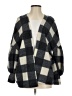 Impressions Checkered-gingham Gray Cardigan Size S - photo 1