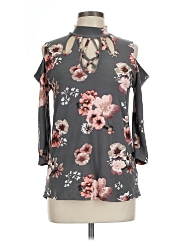 J for Justify 3/4 Sleeve Blouse (view 1)