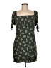 Francesca's 100% Polyester Green Casual Dress Size L - photo 1