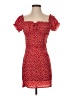 Shein 100% Polyester Hearts Red Casual Dress Size XS - photo 1