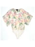 Forever 21 100% Polyester Floral Pink Kimono Size S - photo 1