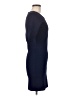 Cache Solid Blue Casual Dress Size M - photo 4