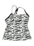 Unbranded Houndstooth Gray Swimsuit Top Size M - photo 1