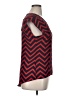 Heart Soul 100% Polyester Chevron-herringbone Red Short Sleeve Top Size XL - photo 4