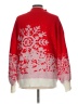 Unbranded 100% Acrylic Print Red Pullover Sweater Size L - photo 2