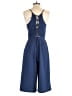 Adelyn Rae 100% Polyester Solid Blue Jumpsuit Size S - photo 2