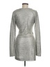 Trixxi Metallic Silver Cocktail Dress Size M - photo 2