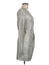 Trixxi Metallic Silver Cocktail Dress Size M - photo 4