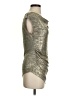 Calvin Klein Metallic Silver Sleeveless Top Size XS - photo 4