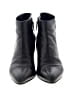 Prada 100% Leather Black Ankle Boots Size EU 37 - photo 2