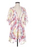 Miken Swim 100% Polyester White Kimono Size S - photo 1