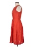 AGB 100% Rayon Solid Orange Casual Dress Size 6 - photo 5