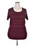 Lane Bryant Burgundy Short Sleeve Top Size 18 - 20 Plus - photo 1