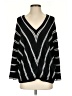 Very J Stripes Black Pullover Sweater Size S - photo 1