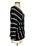 Very J Stripes Black Pullover Sweater Size S - photo 4