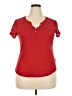 Chaps Red Short Sleeve Top Size XL - photo 1