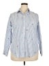 Coldwater Creek Hearts Blue Long Sleeve Button-Down Shirt Size 18 - photo 1