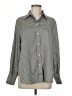H&M 100% Polyester Houndstooth Gray Long Sleeve Blouse Size M - photo 1