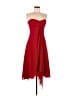 David's Bridal 100% Polyester Red Cocktail Dress Size 8 - photo 1