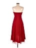 David's Bridal 100% Polyester Red Cocktail Dress Size 8 - photo 2