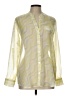 Draper's & Damon's 100% Polyester Yellow Long Sleeve Blouse Size L - photo 1