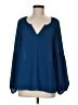 Lilly Pulitzer 100% Polyester Blue Long Sleeve Blouse Size M - photo 1