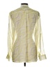 Draper's & Damon's 100% Polyester Yellow Long Sleeve Blouse Size L - photo 2