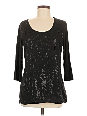 American Glamour by Badgley Mischka 3/4 Sleeve Top (view 1)