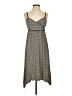 Max Studio 100% Polyester Print Gray Casual Dress Size S - photo 1