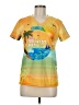 Assorted Brands 100% Polyester Yellow Short Sleeve Top Size M - photo 1