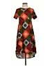 Lularoe Argyle Orange Casual Dress Size XXS - photo 1
