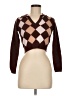Shein Argyle Brown Pullover Sweater Size M - photo 1
